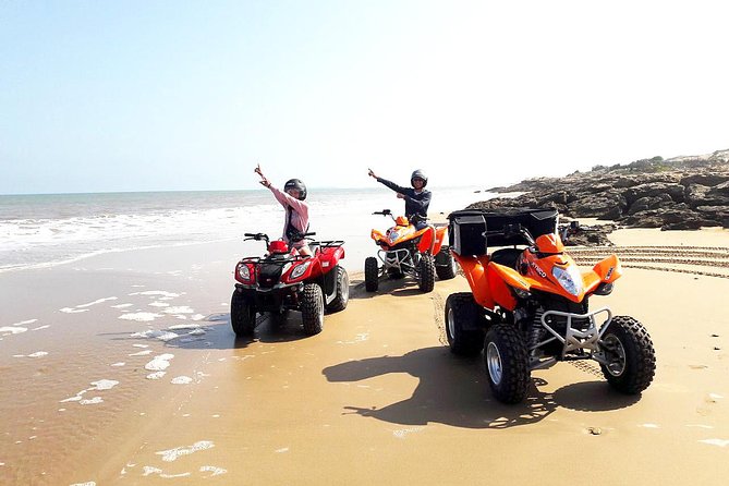 3h quad bike: Thrills in the beach and dunes - Crossing Essaouira Beach on four wheels