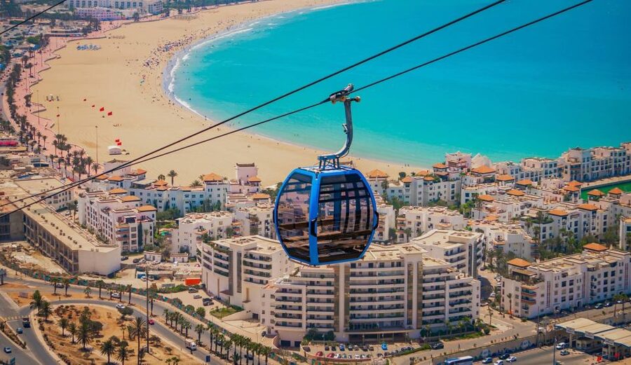 Agadir: Cable Car Ticket and Guided City Tour - One hour at Souk El Had
