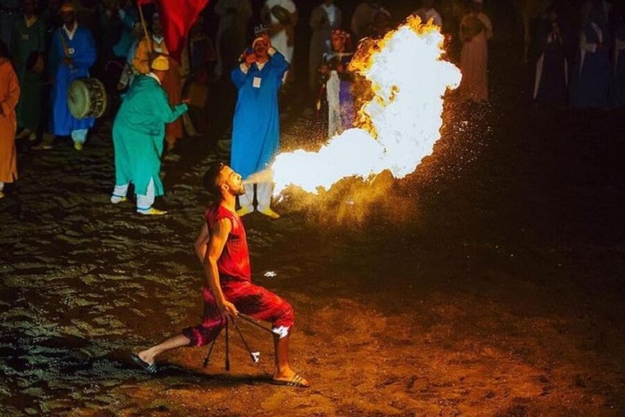 Agadir Fantazia Berber Night Show with Dinner - The Fantazia arena and the rifle-firing horsemen