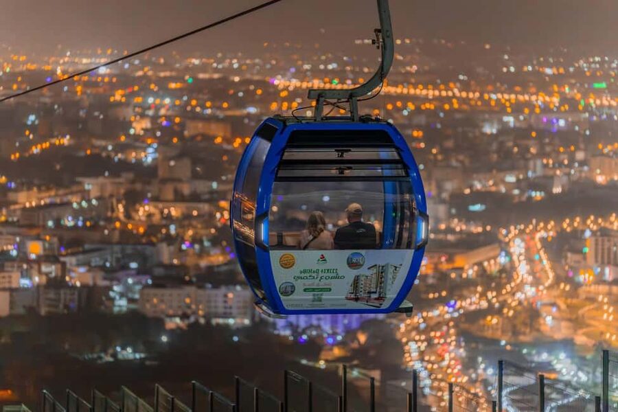 Agadir: Night Cable Car Round-Trip Ticket - What you can see above the city