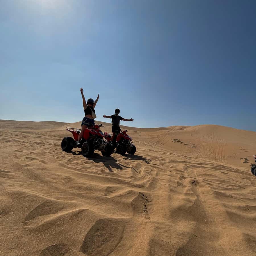 Agadir: Quad Biking Ride Desert Adventure - Safety practice before the dust starts flying