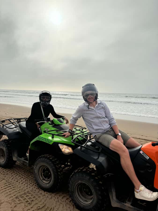Agadir Quad Safari: Beach, Desert & Optional Sandboarding - The Sidi Toual coastline adds a second view