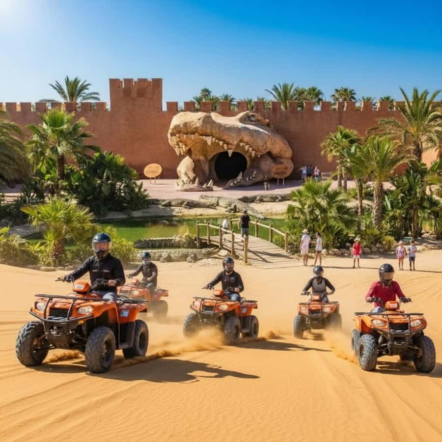 Agadir: Quad Safari with Crocoparc Optional - Getting comfortable on the quad
