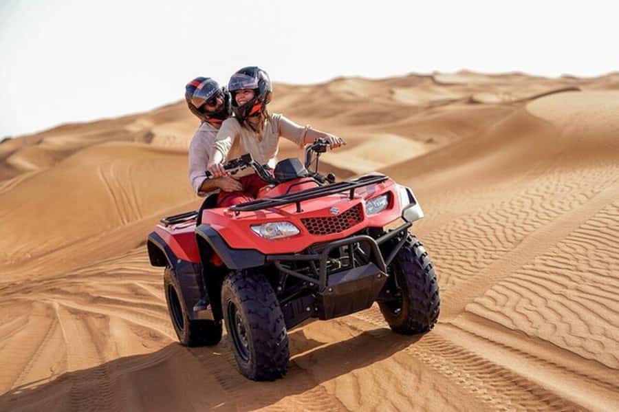 Agadir/Taghazout: Beach Quad Bike & Desert Sandboarding Tour - The camel ride and Moroccan tea stop