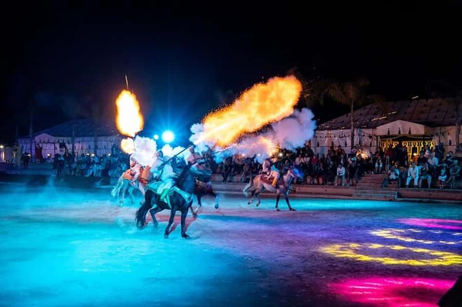 Agadir / Taghazout : Chems Ayour Fantasia Show & Dinner - Moroccan food arrives in generous portions