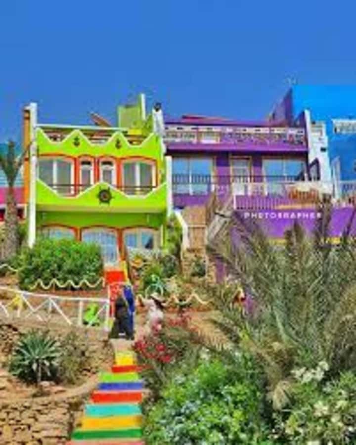 Agadir: Taghazout, Colorful village & Timlaline Desert Trip - Aghroud’s painted facades and local feel