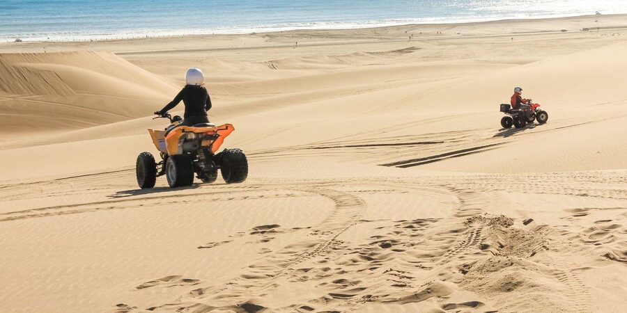 Agadir/Taghazout : Quad Bike Safari Desert - The beach stop, sea views, and optional thrills
