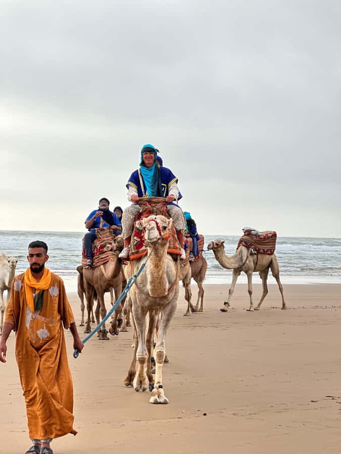Agadir/Taghazout : Sandboarding & Sunset Camel Ride with BBQ - The camel ride and sunset views