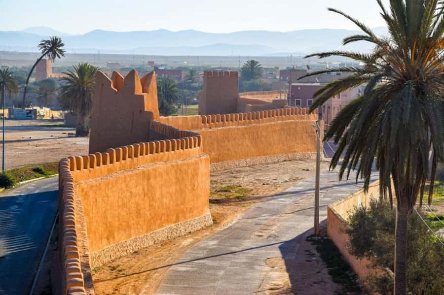 Agadir: Taroudant Oasis and Tiout Day Trip with Lunch Option - The fortified walls and the Atlas view