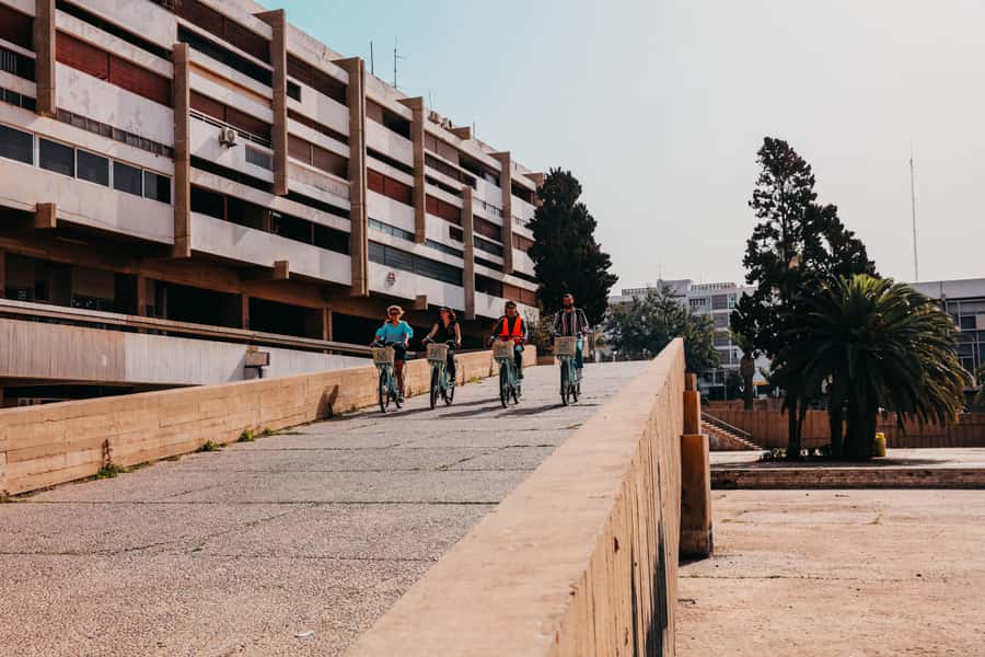 Agadir: Unleash Your Adventure with Electric Bicycles! - Mohamed V Mosque and the first look at Agadir
