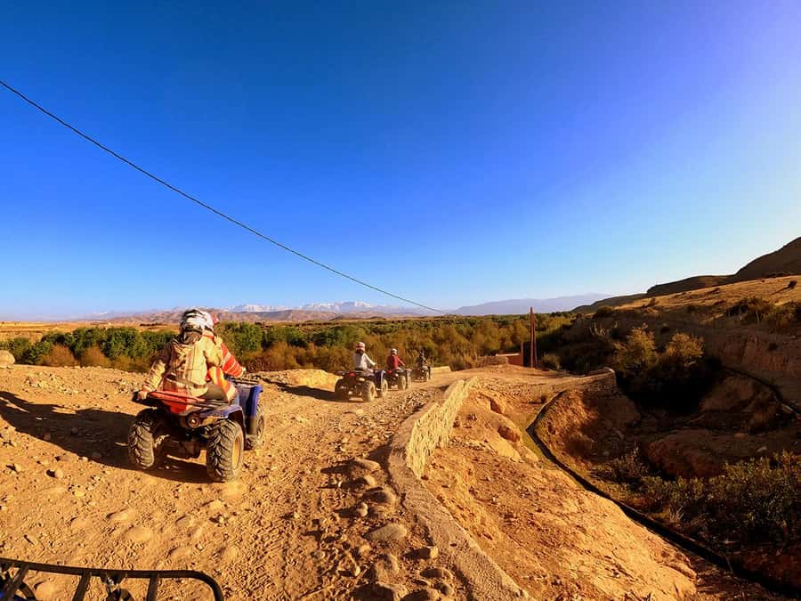 Agafay and atlas: Quad and camel experience - Quad biking through wadis and open ground