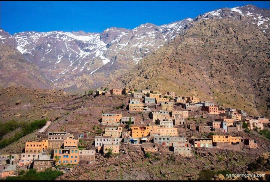 Agafay Desert & Atlas Mountain & Camel Ride Day Trip & Lunch - The one-hour path to the waterfall