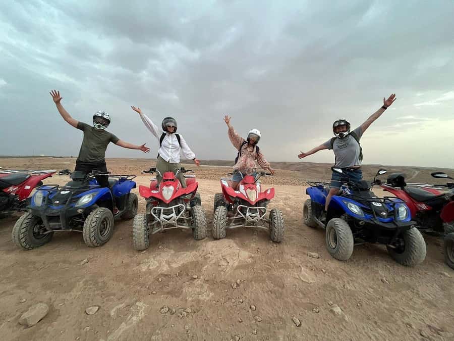 Agafay Desert: Quad Bike Experience with Lunch - Riding between dunes, villages, and camps