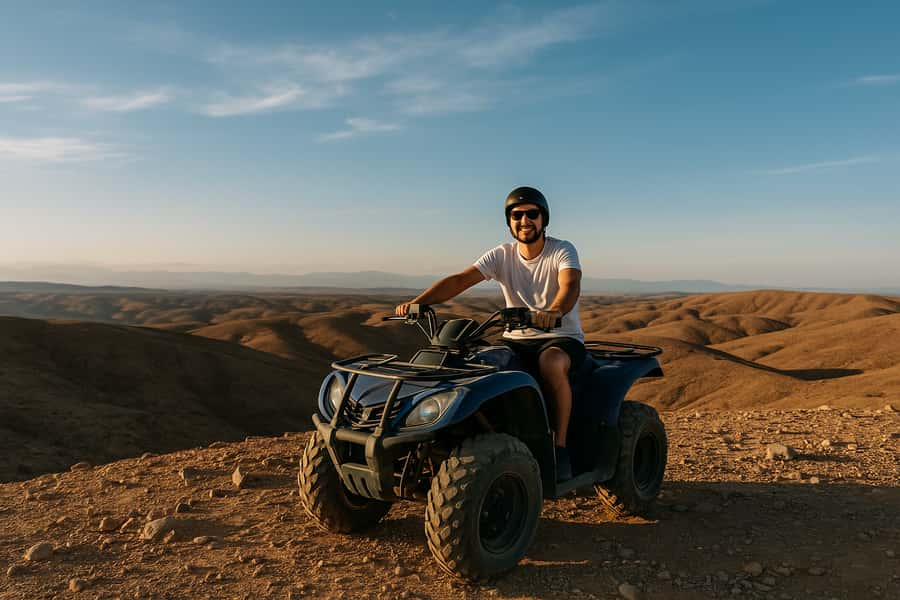Agafay: Quad, Camel Ride & Dinner Show from Marrakech - A short camel ride timed for sunset