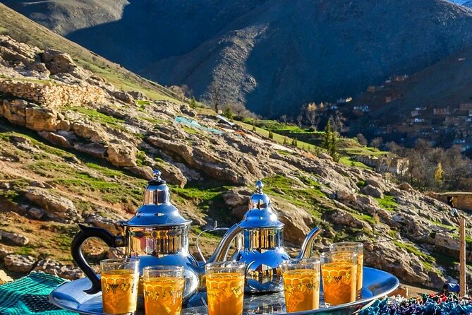 Atlas Mountains, 3 Valleys & Agafay Desert from Marrakech-DayTour - Tagine lunch with a mountain view