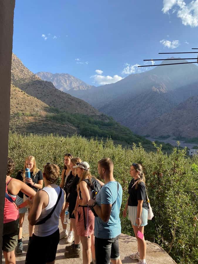 Atlas mountains hike with waterfalls & 3 valleys day trip - Walking toward Armed, the highest village in the area