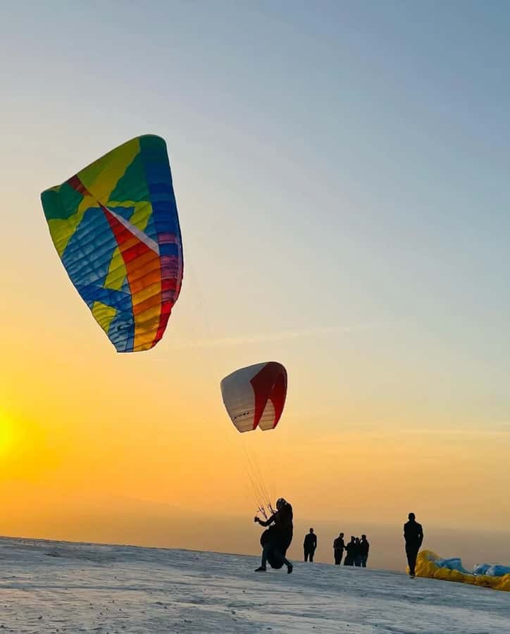 Atlas Paragliding & Agafay Desert Adventure from Marrakech - Mint tea in a Berber tent