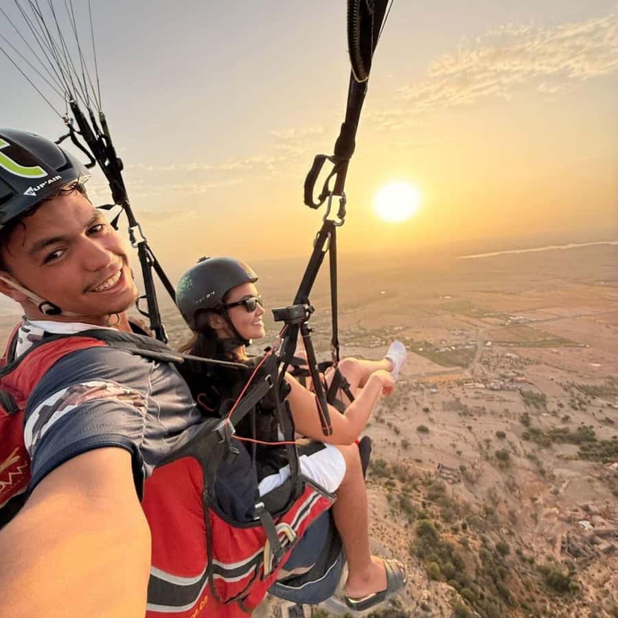 Atlas Paragliding & Agafay Desert Adventure from Marrakech - Berber breakfast before takeoff
