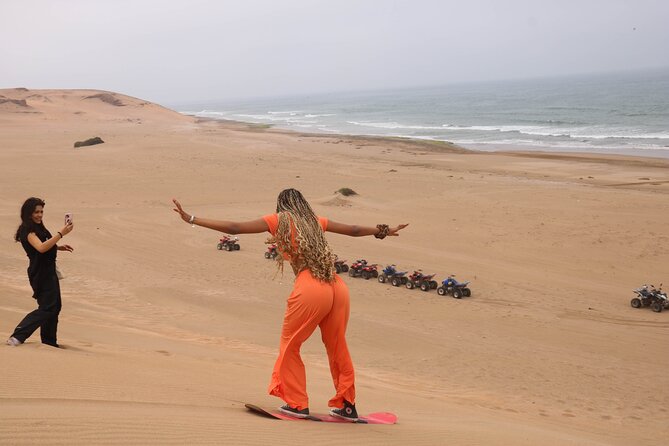 Beach Quad Biking and Sandboarding Adventure from Agadir - Mint tea, biscuits, and an Atlantic pause