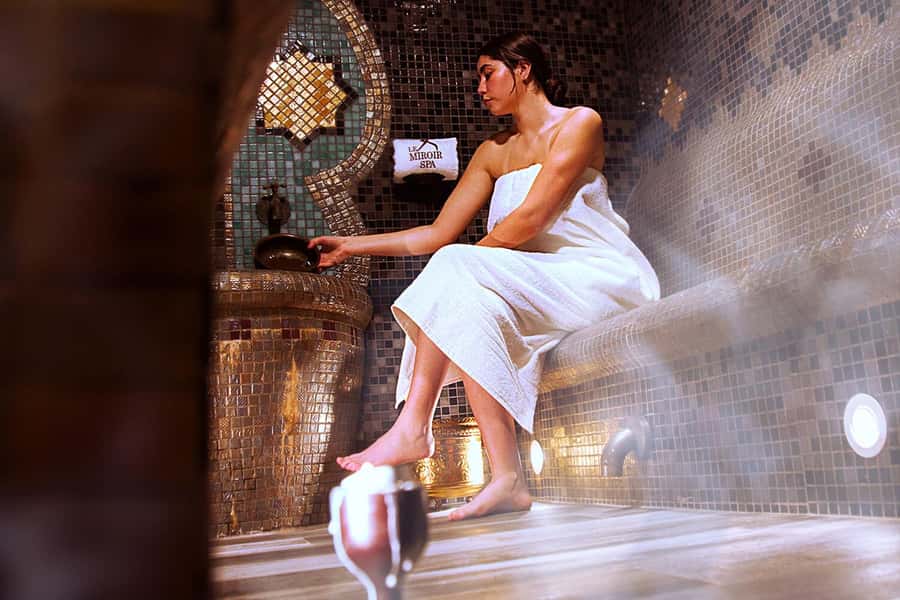 Best Traditional Moroccan Hammam Spa Experience - Black soap, eucalyptus, and the first stage of the ritual