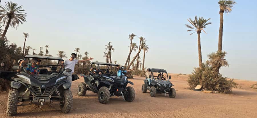 Buggy 1000 cc Adventure in Marrakech Desert - Driving across dry hills and stony ground