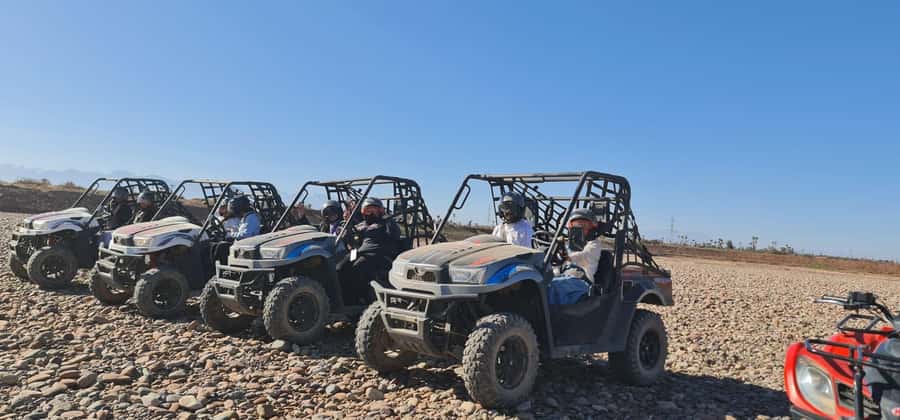 Buggy ride at the Palm Grove and Desert with swimming pool - Getting started with the safety briefing