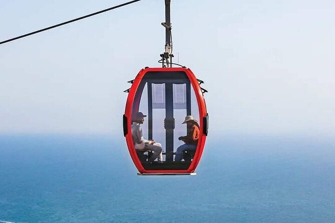 Cable Car Experience and Agadir City Tour. - Reading the details at Mohamed V Mosque