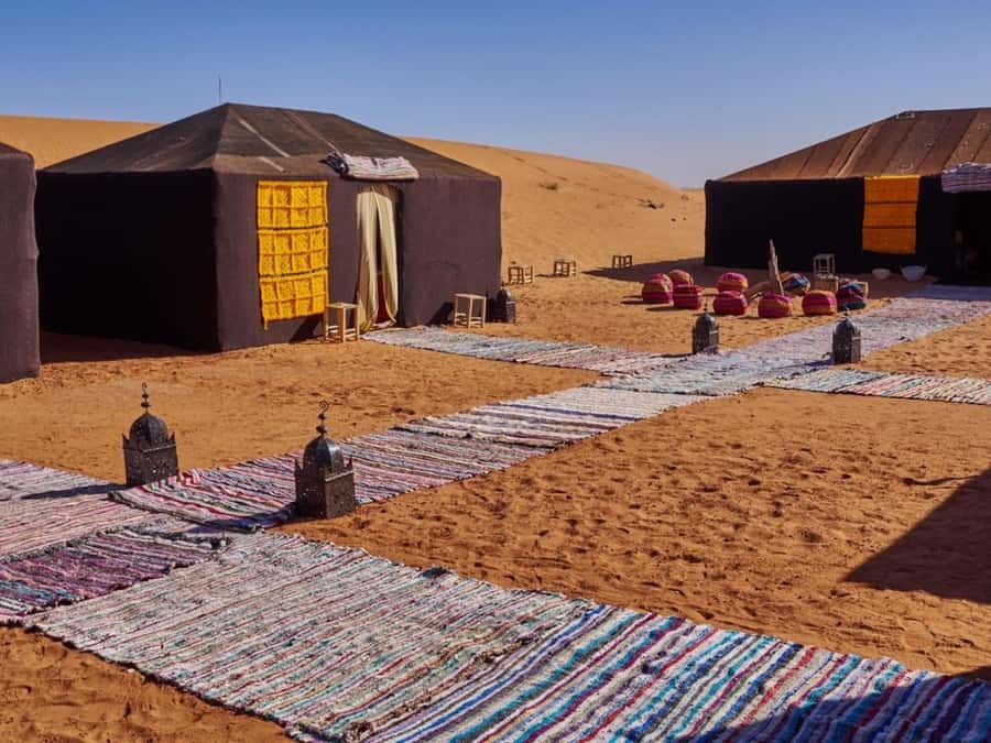 Camp Overnight in Merzouga's Erg Chebbi Dunes from Merzouga - Two hours on a camel at sunset