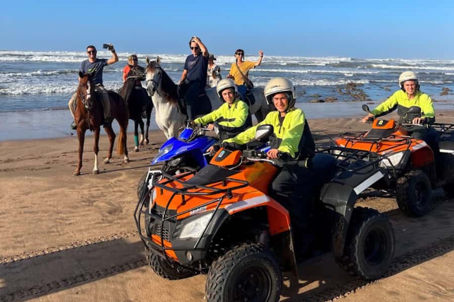 Casablanca: Quad Fun Beachside with Hotel Transfers - Leaving Casablanca by Air-Conditioned Transfer