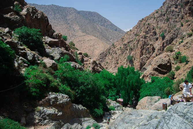 Day trip - Atlas Mountains Ourika Valley Waterfall From Marrakech - Return views toward Marrakech