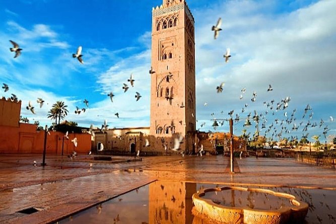 Day Trips from Agadir to Marrakech with Amazing guide - First sights in Marrakech: Koutoubia and Jemaa el-Fna