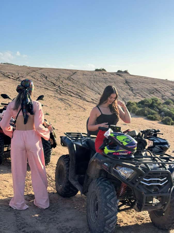 Desert & Beach Quad Adventure With Camel Ride - A gentle camel ride beside the dunes