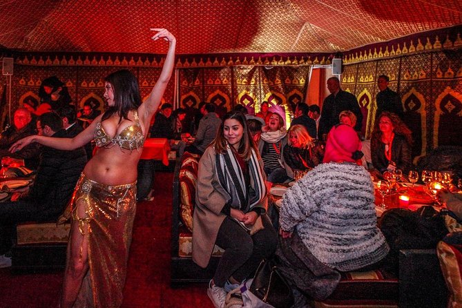 Desert D'Agafay Package - Quad, Dromedary and Dinner Show - Dinner under tents after dark