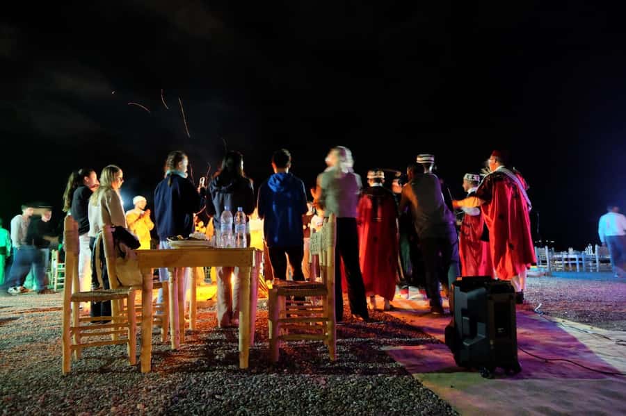 Desert night : ATV, Camel Trek sunset views & Dinner show - Dinner with music, dance, and fire