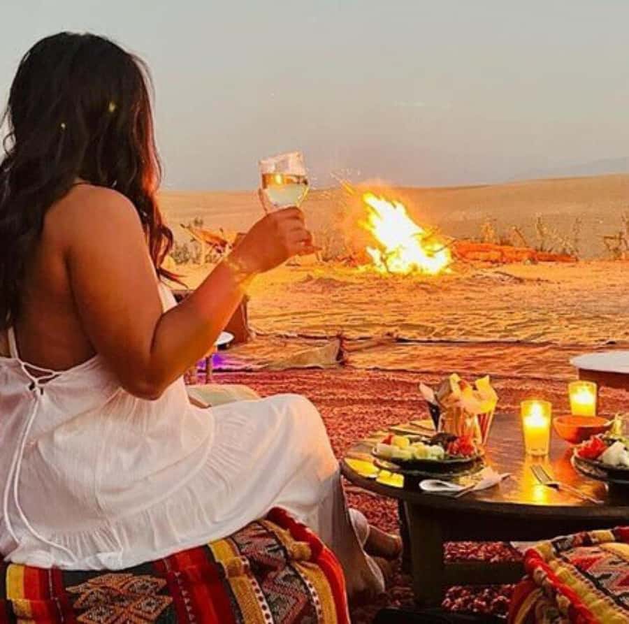 DINNER IN AGAFAY DESERT UNDER THE STARS WITH SHOW AND CAMELS - The 30-minute camel ride at sunset