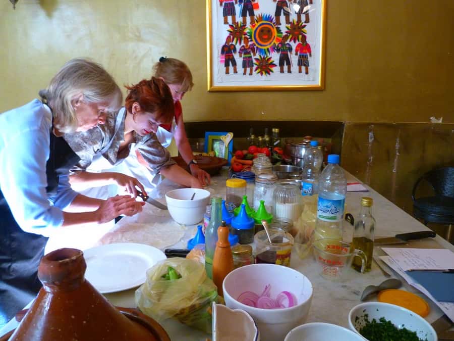 Edgy 8 Dish Private, Fusion Cooking Class, Menu Plan, Market - The tea lesson is more than a welcome drink