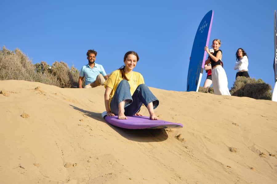 Essaouira Sandboarding & Sunset Picnic in a Berber tent - The Atlantic setting changes the mood
