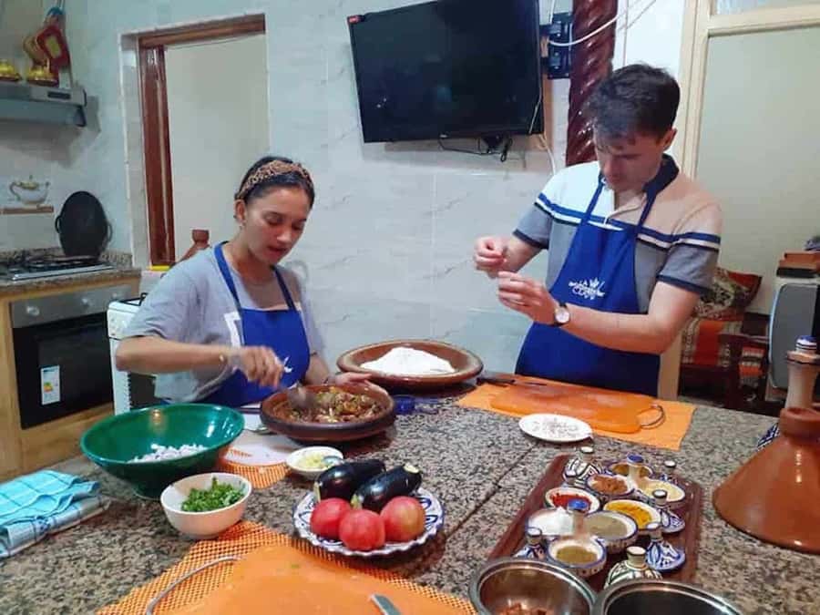 Essaouira: Traditional Family Style Moroccan Cooking Class - Preparing a Three-Course Moroccan Menu