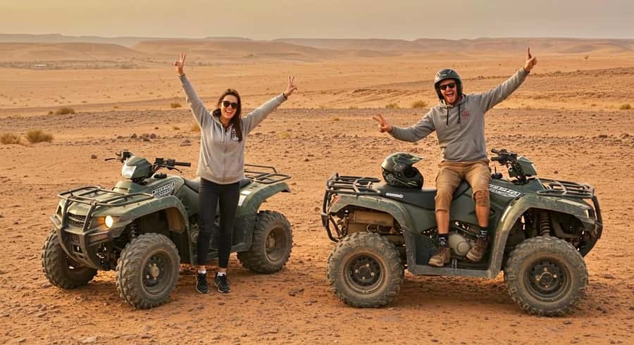 Evening Marrakech: Agafay Desert Quad , Camel & Dinner Shows - Dinner under the tent, tea, and campfire entertainment