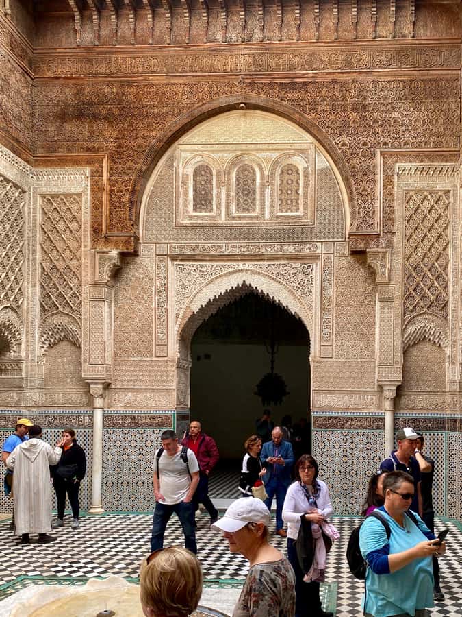 Fes: Attarine Madrasa, Museum, Tannery, Souk and Medina Tour - Souk Sabaghine, Souk El Attarine, and Hammam Seffarine