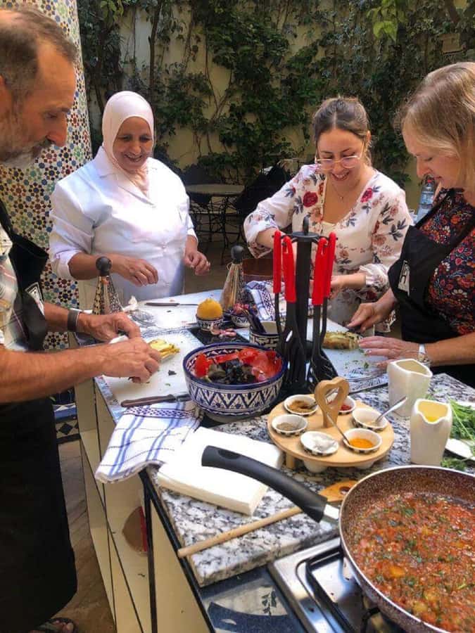 Fes: Authentic Cooking Class and Old Medina Visit - From Hotel Batha into the old Medina market