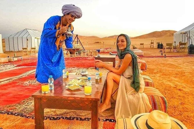 Fes to Fes Private Desert tour 1-night 2-Day Tour luxury camps - A private luxury tent and a night under the stars