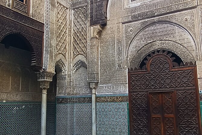 Fez Tour Experience - Attarine Medersa and detailed tilework