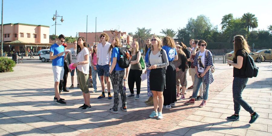 From Agadir: Guided Day Trip to Marrakech - Jamaa El Fna, where Marrakech gets loud