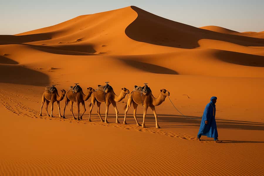 From Fes: 3-Day Sahara Desert Tour to Marrakech - Day 1: Middle Atlas forests to the Erg Chebbi dunes