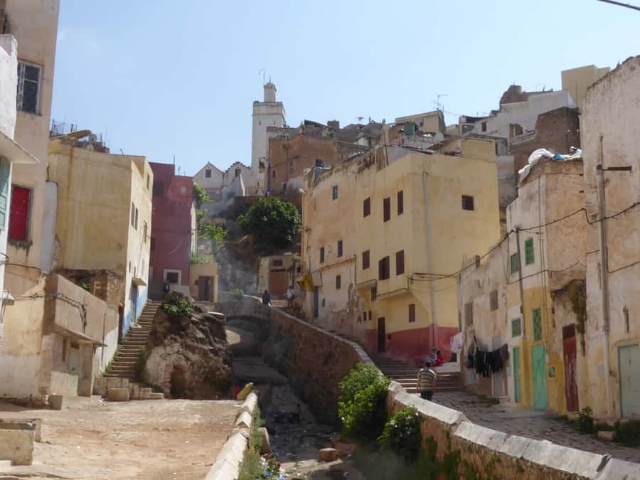 From Fes: Day trip to Sefrou & Bhalil - The Sefrou waterfall and the view over town