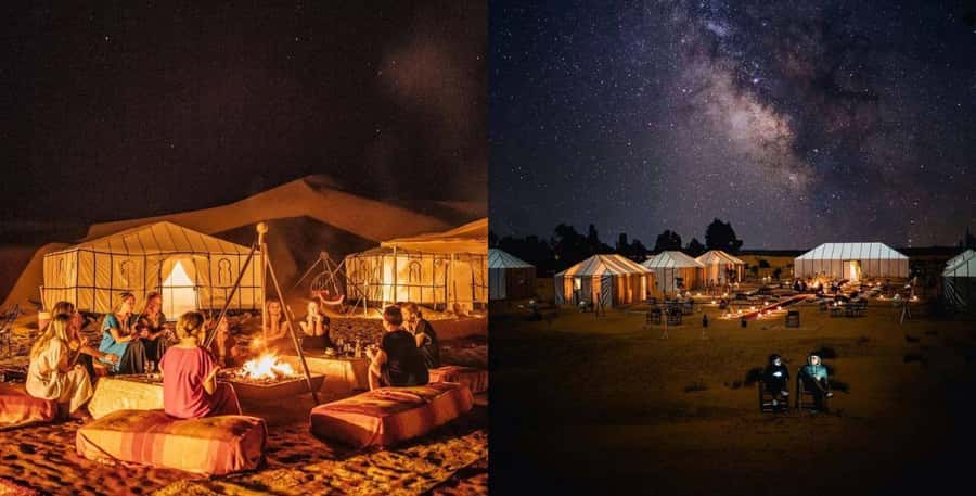 From Fes To Marrakech: 3-Day Sahara Desert Tour & Camel Trek - Sunset at Erg Chebbi and a night under the stars