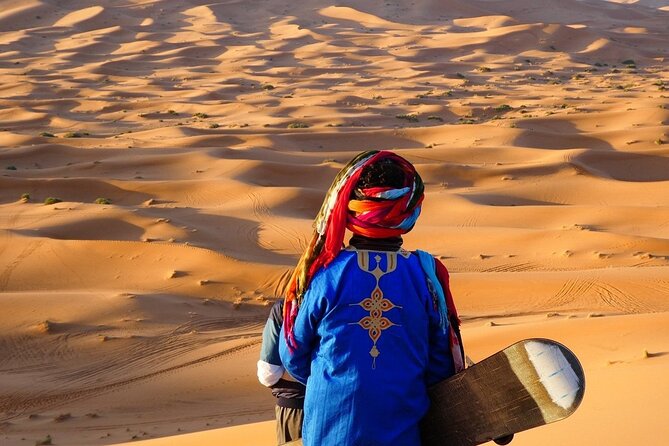 From Fez: 2-Day Desert Tour with Return to Fez or Marrakech - Arriving at Merzouga and meeting the camels