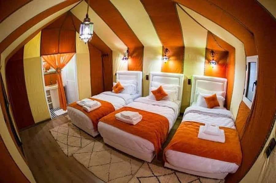 From Marrakech: 3-Day Luxury Desert Tour to Fes via Merzouga - A night at the Merzouga desert camp
