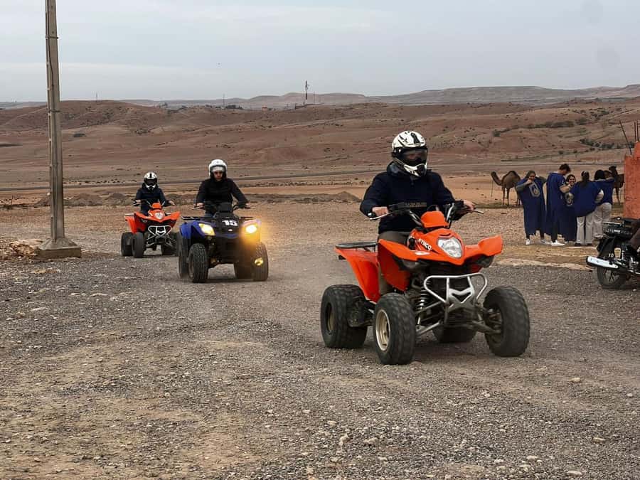From Marrakech: Agafay Desert Quad Biking Tour with Transfer - The second ride and return route
